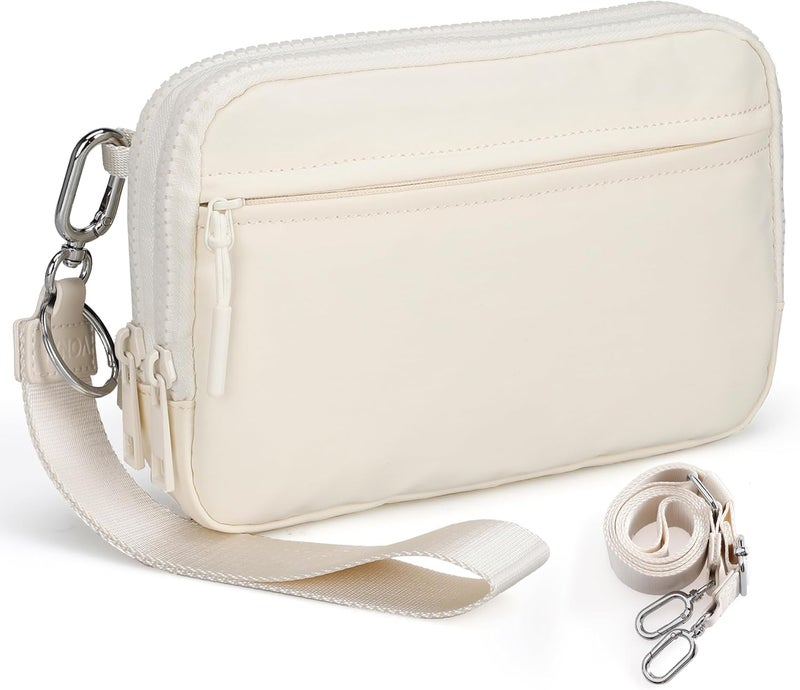 VONAL Store Wristlet Wallets for Women, RFID Wristlet Purse Built in Wallet, Small Nylon Crossbody Bags, Credit Card Holder - Image 1